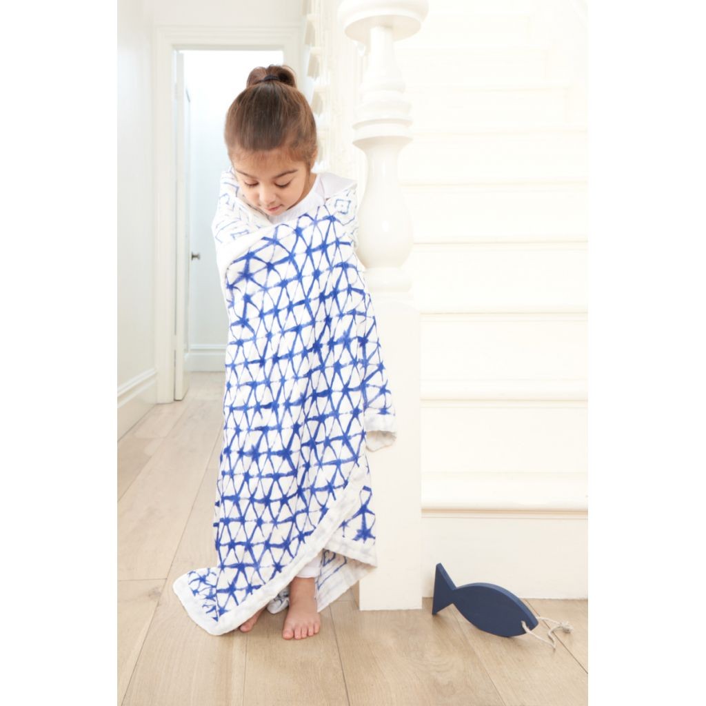 Aden & Anais Kocyk Bambusowy 120x120 Indigo Dream 0+