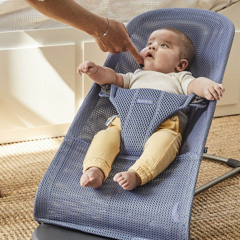 BabyBjorn, leżaczek BLISS MESH - Niebieski