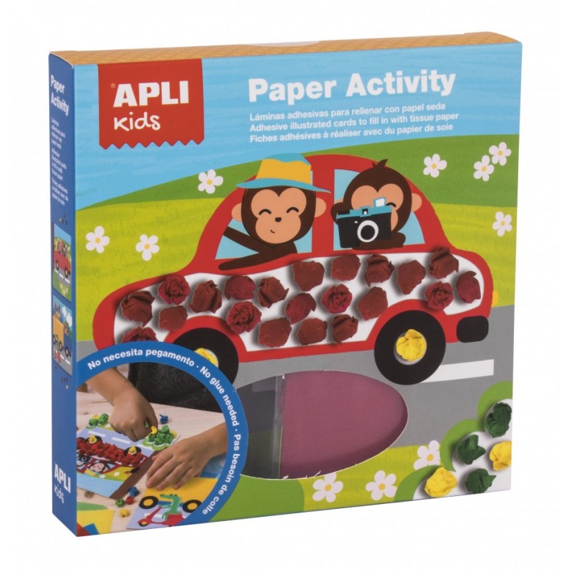 Apli Kids Zestaw Artystyczny Bibuła Transport 3+