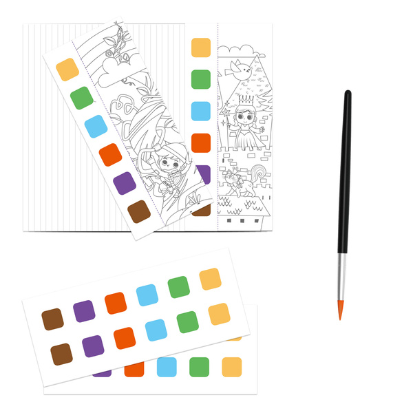 Mieredu Kieszonkowa Kolorowanka Akwarelowa Bajki i Baśnie 4+