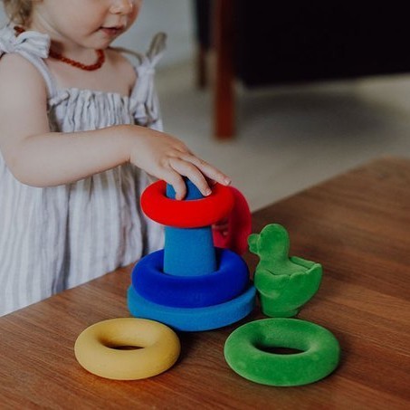 Rubbabu Piramida Sensoryczna z Piłką 1+