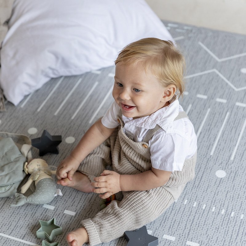 Mata piankowa puzzle duże Prettier Playmat  szara