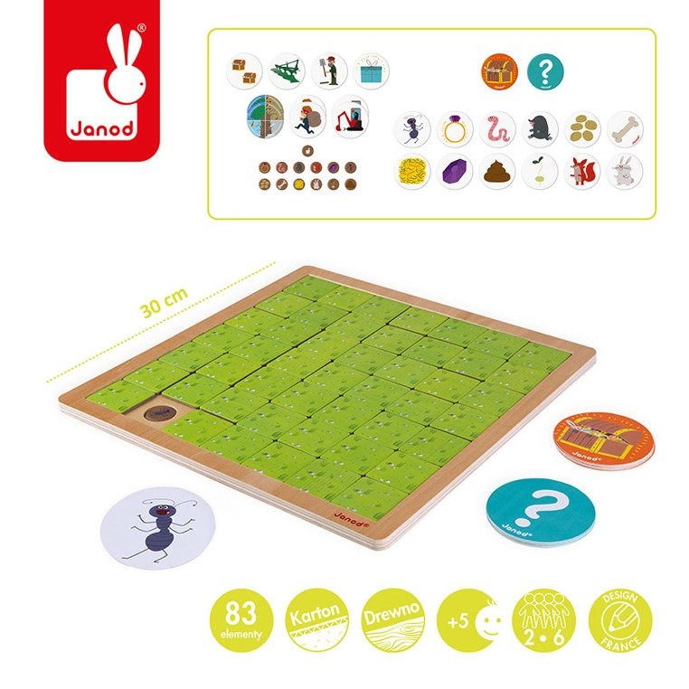 Janod Gra Memory Skarby w ogrodzie 3+