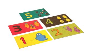 Puzzle Barbapapa Cyferki 1-10 2+