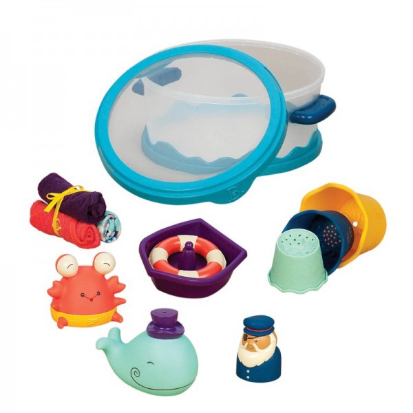 B. toys Zestaw do kąpieli Wee B. Splashy - Niebieski 0+