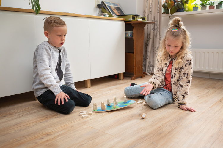 Bs Toys Gra Zręcznościowa Balansujące Króliczki 3+