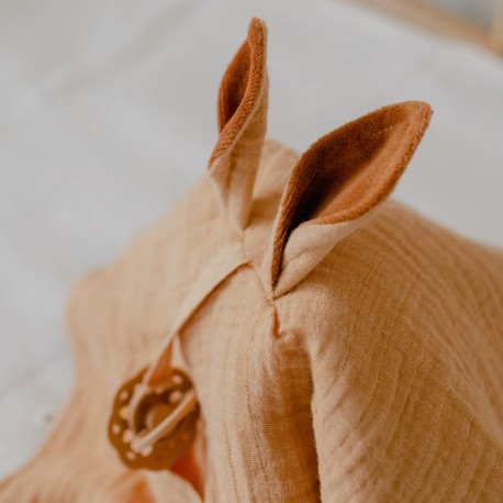 Bibs Pieluszka przytulanka Kangurek Desert Sand | Zawieszka na smoczek 0+