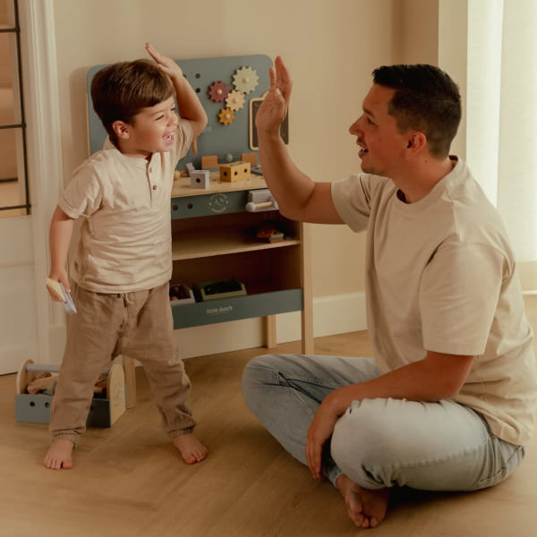 Little Dutch – Drewniany warsztat z narzędziami FSC dla dzieci 3+