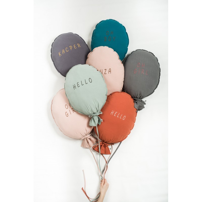 Malomi Poduszka Balon Grey Washed Cotton 40×50 cm