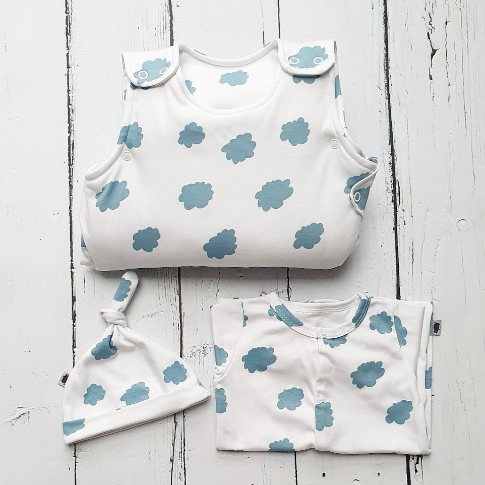 Pink no more Śpiworek do spania CLOUDS 3-12m