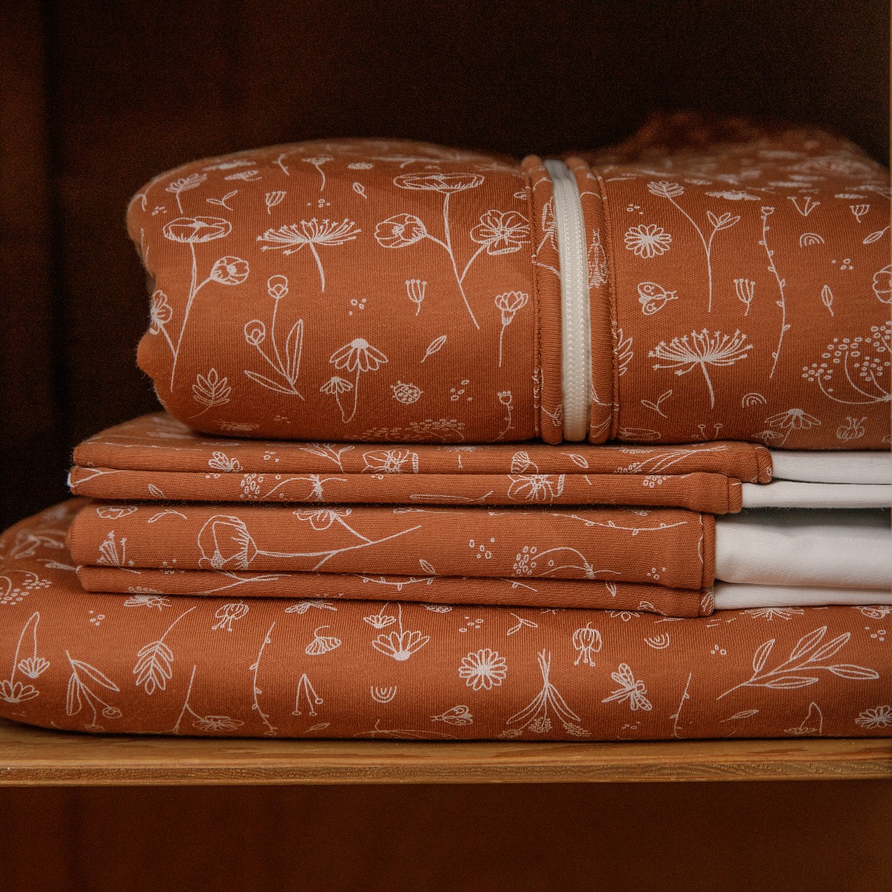 Little Dutch Śpiworek 90cm Wild Flowers z odpinanymi rękawami