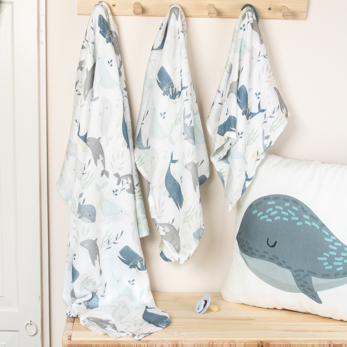 ColorStories Otulacz bambusowy Ocean 100x120cm 0+