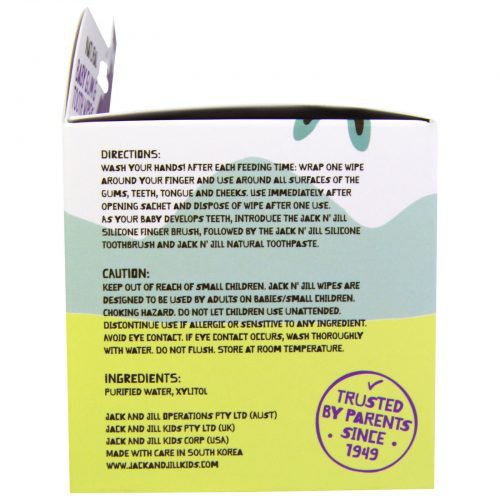 Jack N'Jill Chusteczki do mycia dziąseł 25 szt. 0+