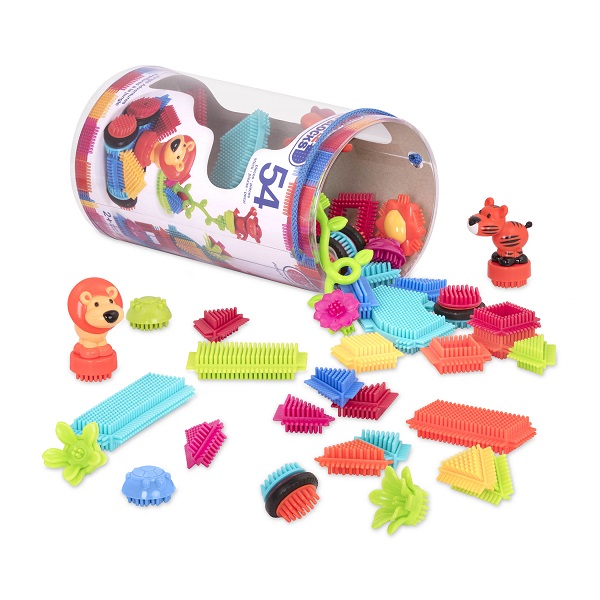 Klocki jeżyki - zestaw dżungla w tubie 54 szt