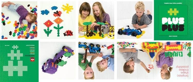 Plus-Plus, Midi Basic - 70 szt walizka metal i książeczka