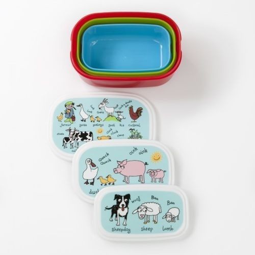 Pudełka na lunch Farma Tyrrell Katz 3 sztuki