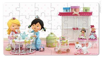Janod Puzzle 2w1 Róża Bawi Się w Księżniczkę 4+ | PS13817
