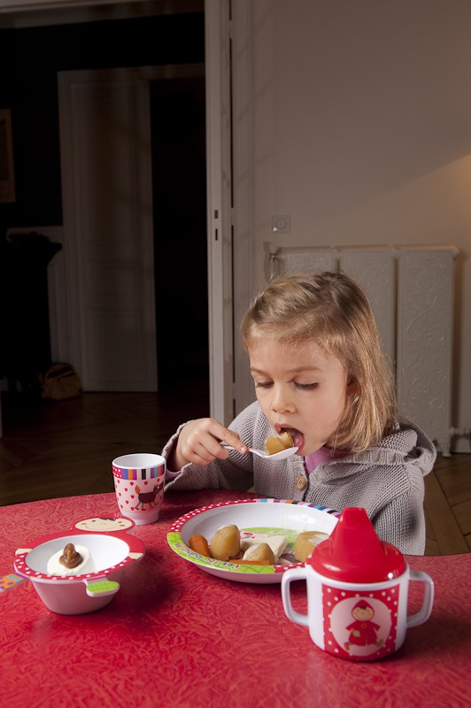 Zestaw obiadowy Czerwony Kapturek 4 szt. 18m+