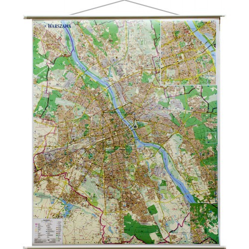 Mapa ścienna Warszawa 1:26 000 - Plan Miasta