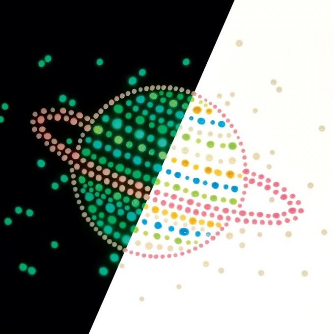 Ooly, Farby Kropkowe, Świecące w Ciemności, Dot-A-Lot