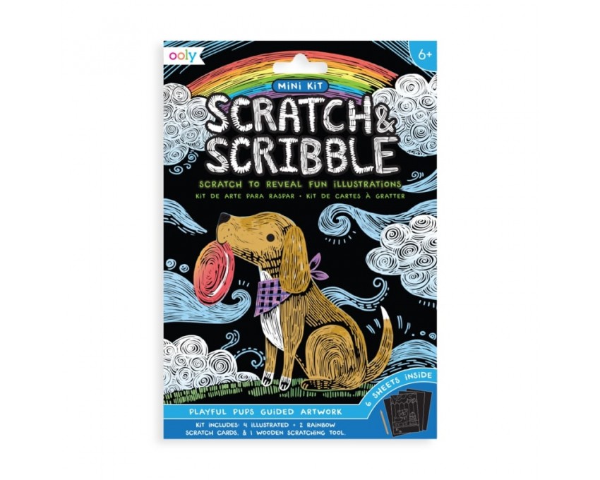 Ooly Zdrapywanki Mini Pieski 6+ Kreatywne Arkusze