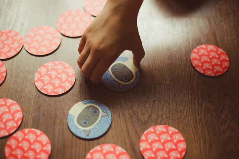 Mudpuppy Gra Mini Memory Koty 24 karty 3+