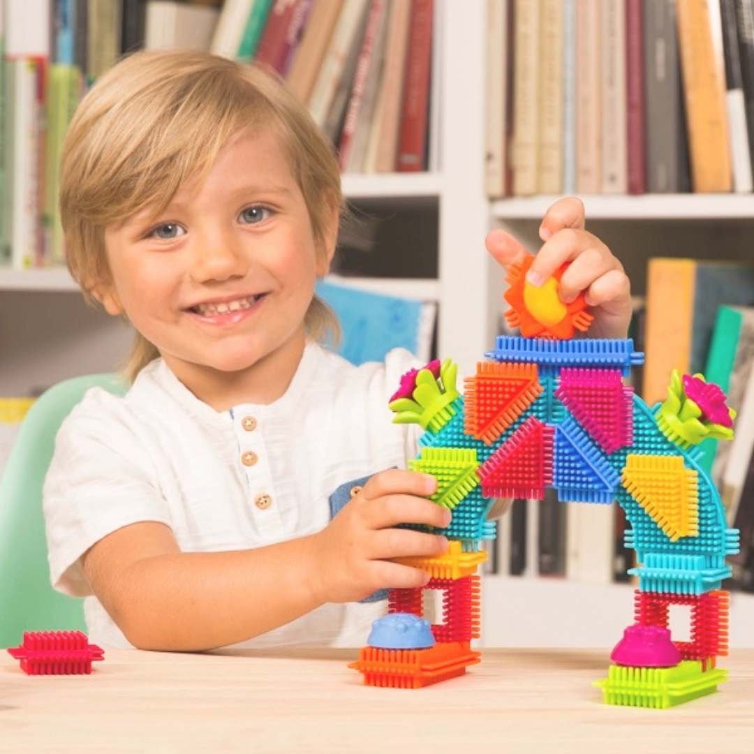 Klocki jeżyki - zestaw dżungla w tubie 54 szt