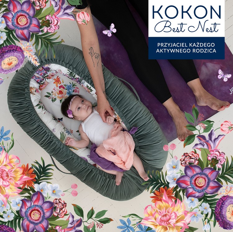 La Millou Kokon Velvet Cute Birds French Lavender 0+