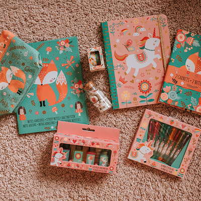 Janod Miękki notesik lisek/jednorożec 7+ lat