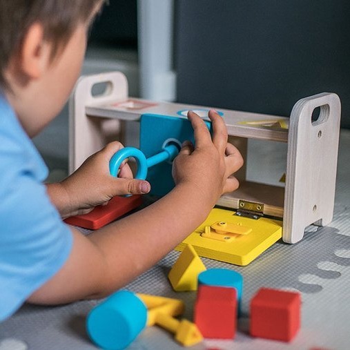 Janod Drewniany Sorter z Kluczykami Essentiel 18m+