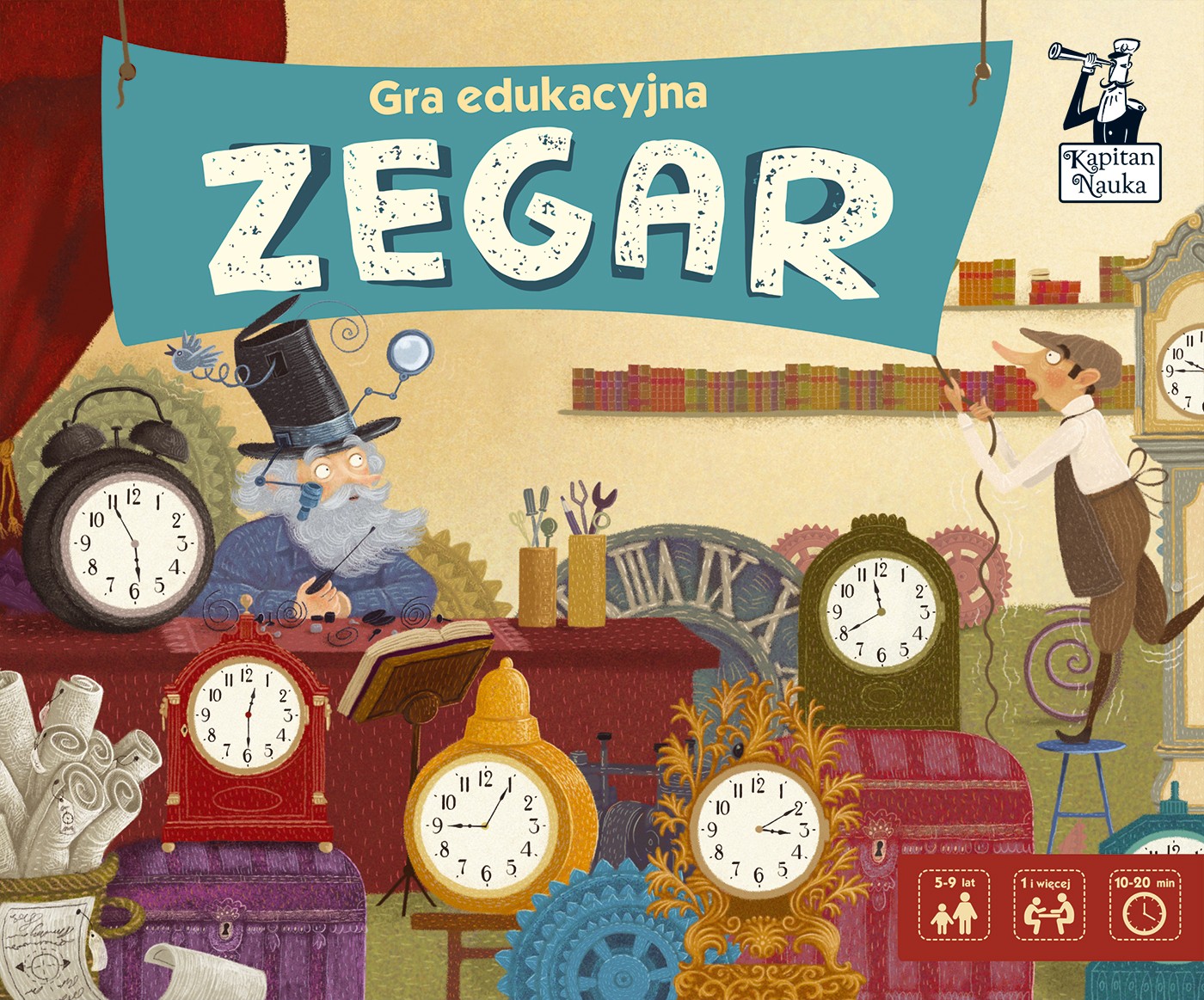 Edgard Zegar Kapitan Nauka Gra Edukacyjna 3+ lat