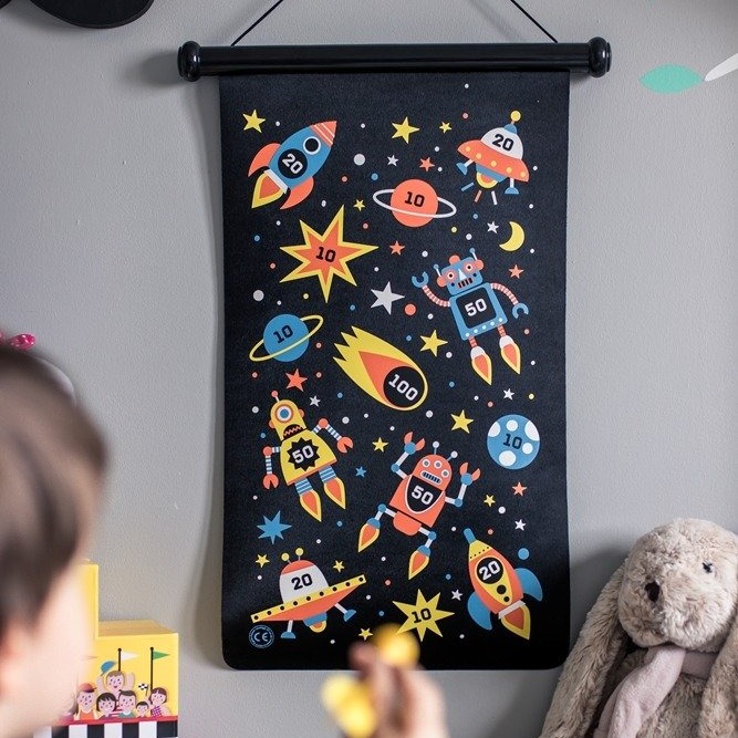 Janod Magnetyczna gra w rzutki Roboty 3+