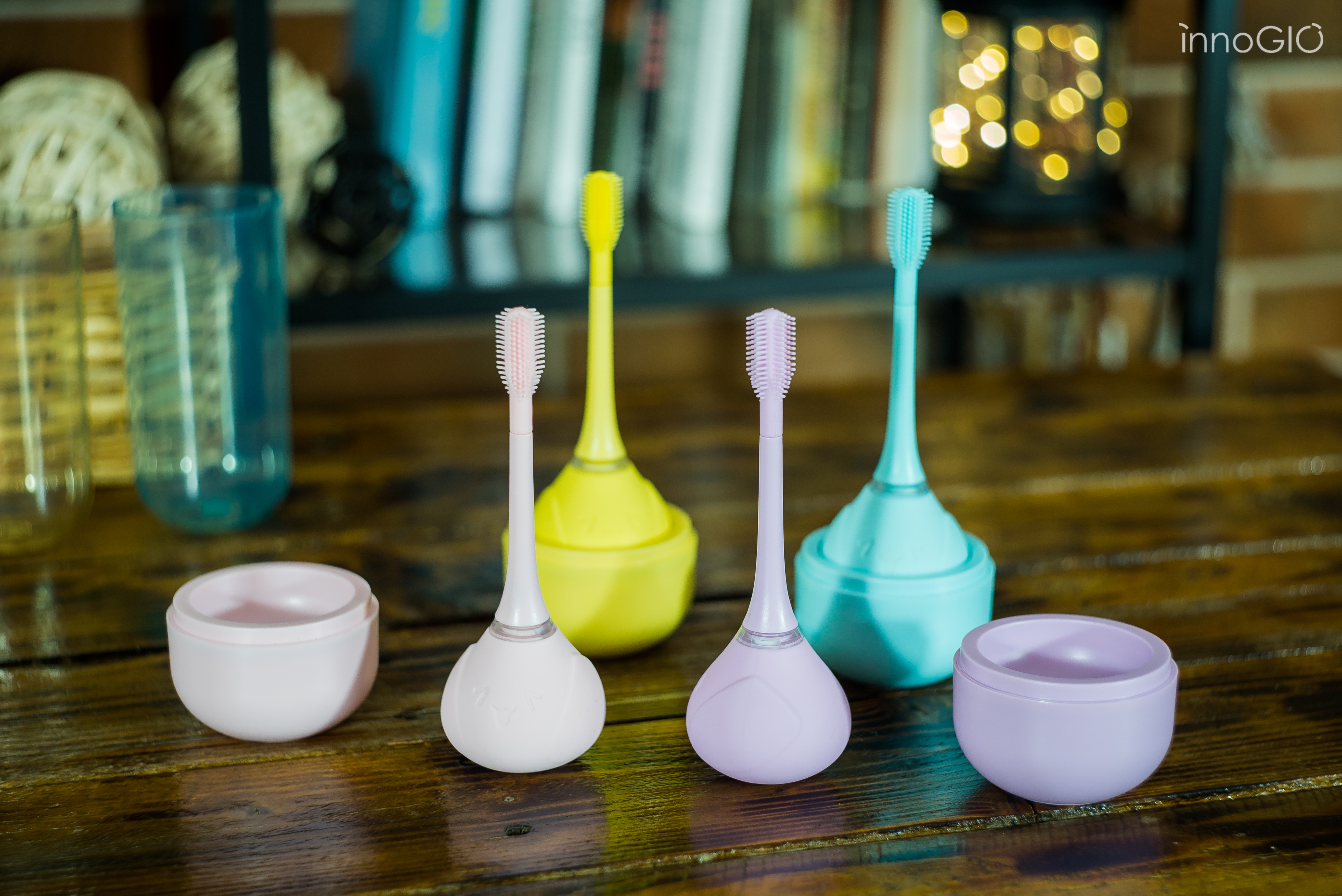 InnoGio Soniczna Szczoteczka 360° Różowa dla Dzieci