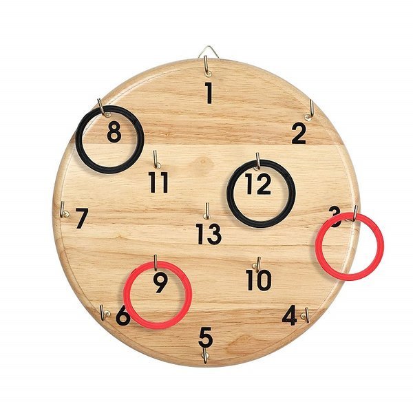 BS Toys Drewniana Tablica Rzutki Obręcze 3+