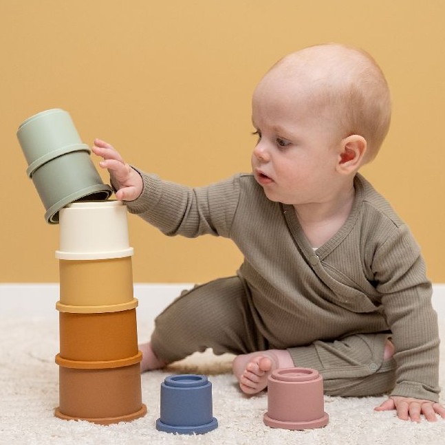 Little Dutch Kubeczki Vintage Stackable Cups 6+m
