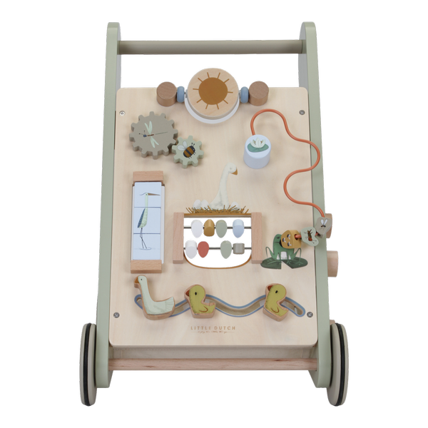 Little Dutch, Drewniany pchacz chodzik edukacyjny Little Goose