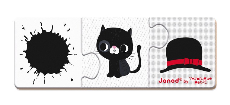 Janod Trzyczęściowe Puzzle Kolory 30 elementów 3+