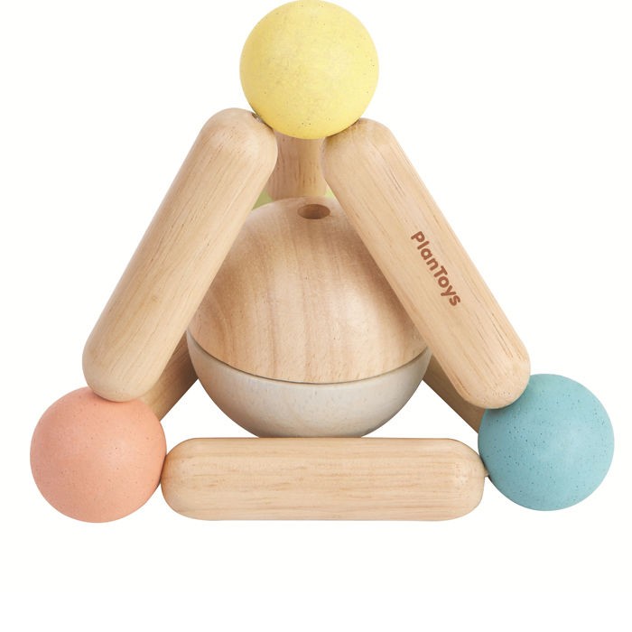 Plan Toys Pastelowa Grzechotka Piramidka 0+