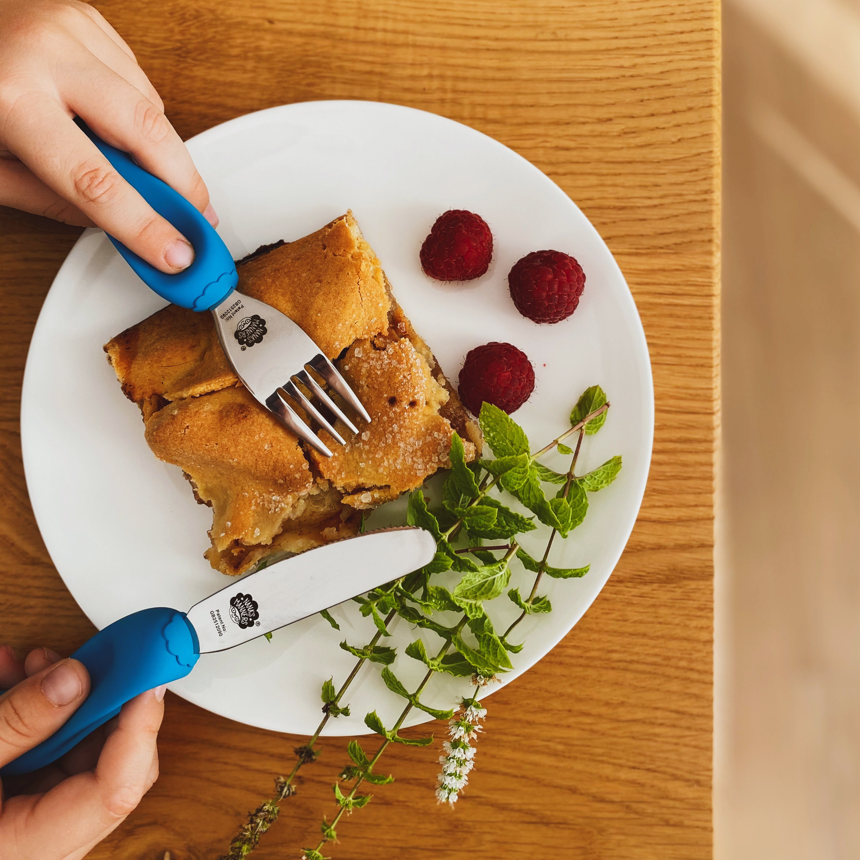 Nana's Manners Sztućce Etap 3 Borneo Green 3+