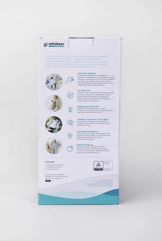 Szumiący Miś Whisbear CRYsensor Arbuzowy 0+ | Fabryka Wafelków