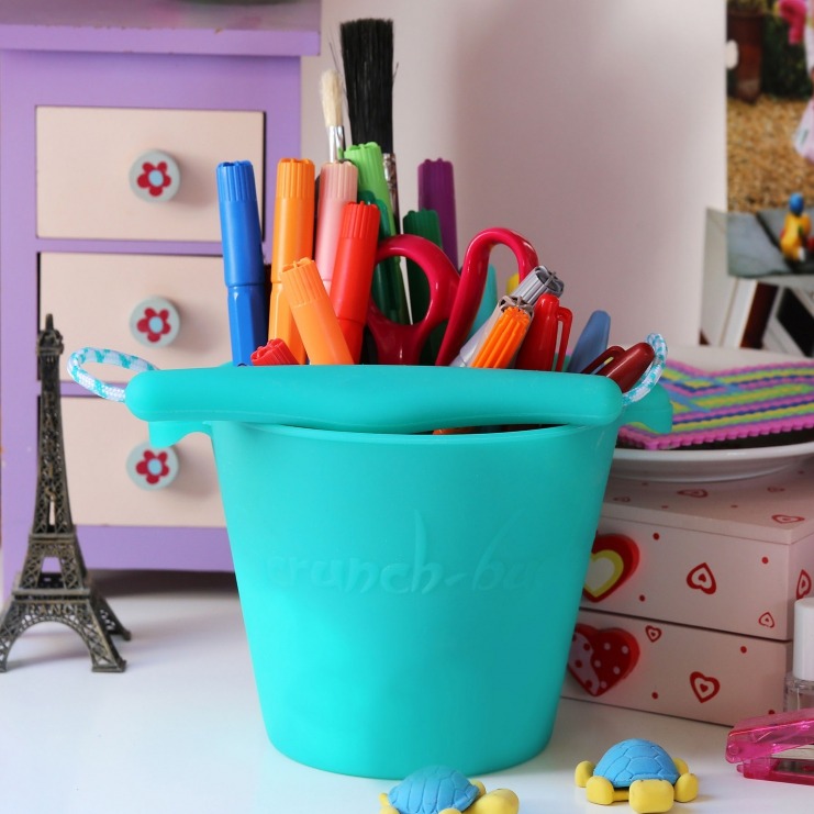 Scrunch, Składane wiaderko do wody i piasku - Koralowy