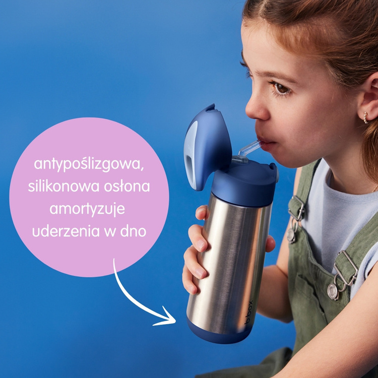 b.box Bidon Termiczny ze Słomką Midnight 500 ml