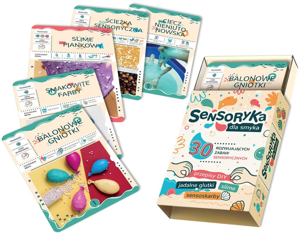 Sensoryka dla Smyka: 30 Rozwijających Zabawek 1+