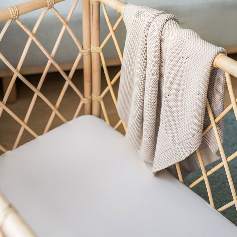 Poofi Prześcieradło Organic&Color 60x120 - Nugat