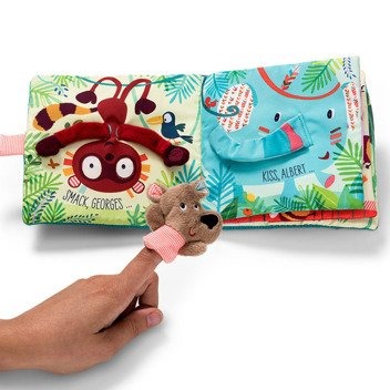 Lilliputiens Książeczka Buziaki dla Cezara z Pacynką 12m+