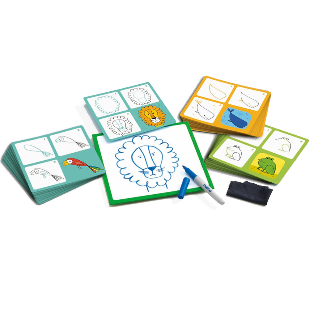 Djeco Eduludo Krok po kroku Zwierzątka 3+ | Fabryka Wafelków