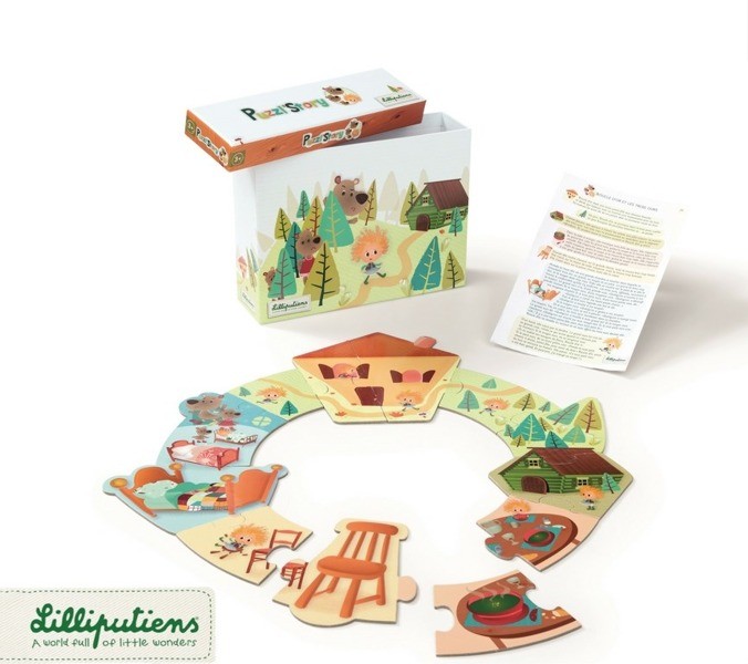 Lilliputiens Puzzle Opowiadanie Złotowłosa 3+
