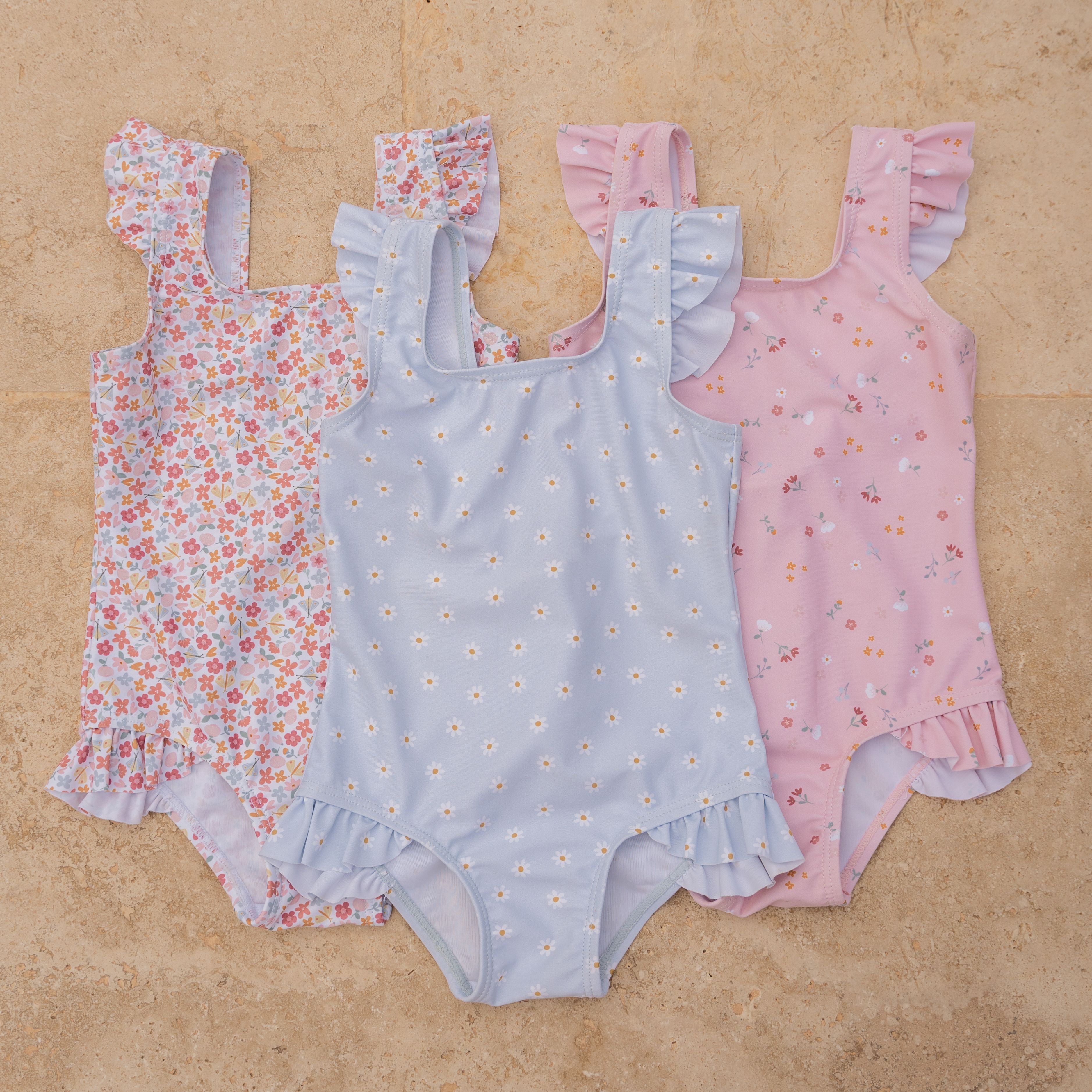 Little Dutch Kostium kąpielowy Daisy Blue 74/80