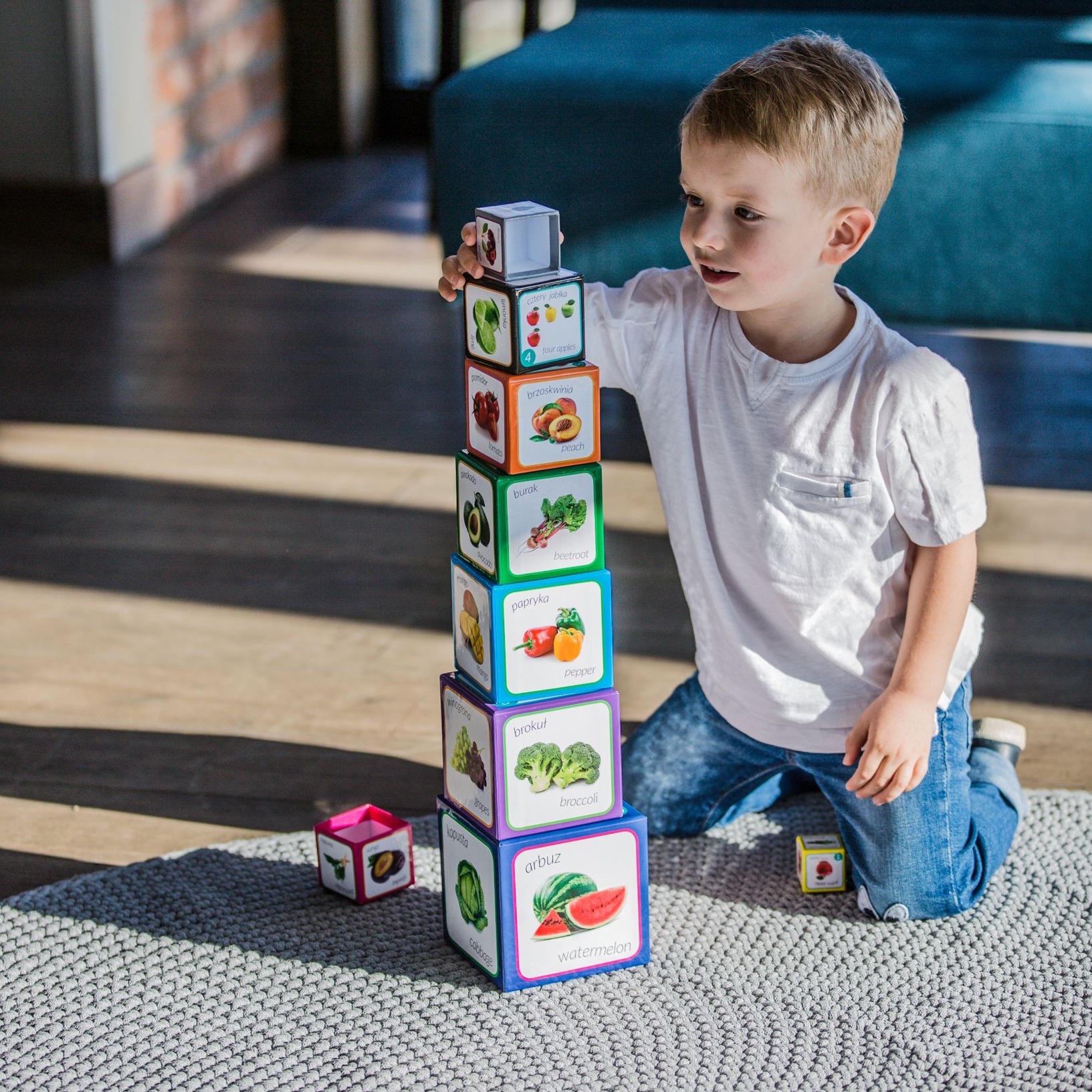 Piramida Zabaw Owoce i Warzywa 12el 1+