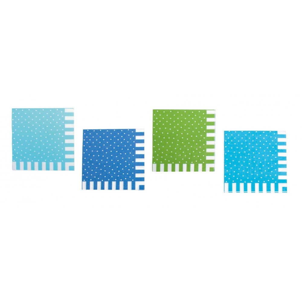 JaBaDaBaDo Serwetki Urodzinowe Niebieskie Mix 20szt